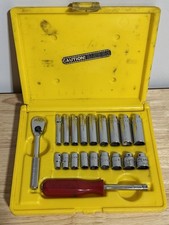 Mac Tools 14 Ratchet Socket Set Metric 10mm Vintage Deep Shallow Mechanic