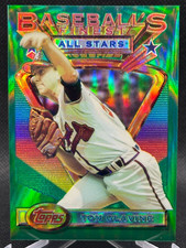 🔥RARE 1993 Topps Finest REFRACTOR Tom Glavine #87 SP SSP /241 BRAVES HOF!