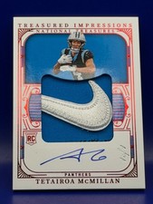 Tetairoa McMillan Rookie Treasured Impressions Tag