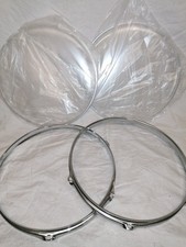 2 Spannreifen 12" für Trommel incl. Fell (NEU) TomTom Schlagzeug Drumset