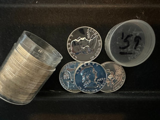 20 Coin Roll 1959 Franklin Half Dollar Proofs Brilliant SILVER PROOF