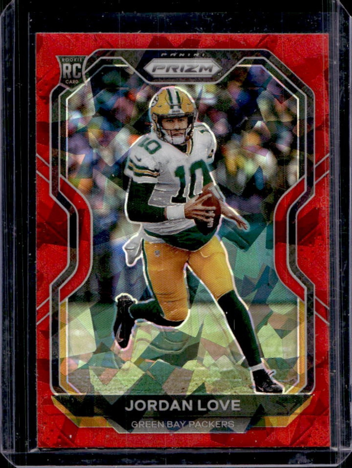 2020 Prizm Jordan Love RC Red Ice Rookie #363 Packers