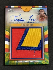 2024 Topps Chrome McDonald’s Jordan Lee Patch Auto /25 Game Used