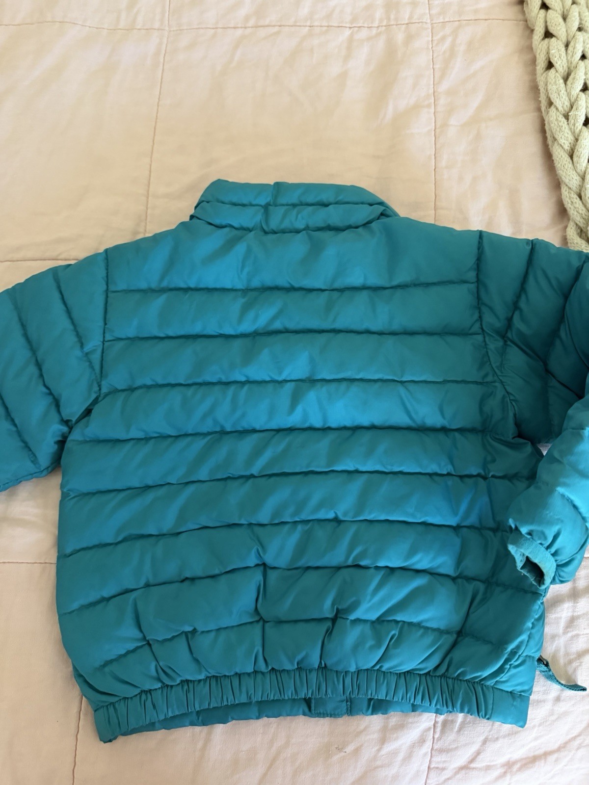 Patagonia Baby Down Sweater Jacket Aqua Puffer, Unisex, 12-18 Months thumbnail 6