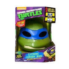 TMNT Electronic Leonardo Mask Light-Up Eyes Teenage Mutant Ninja Turtles New