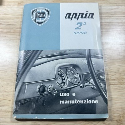 Lancia Appia 2Nd Series Original Use And Maintenance Manual