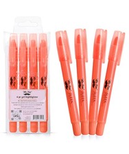 Mr. Pen- No Bleed Gel Highlighters, Pink, 4 Pack, Bible 4 Pink