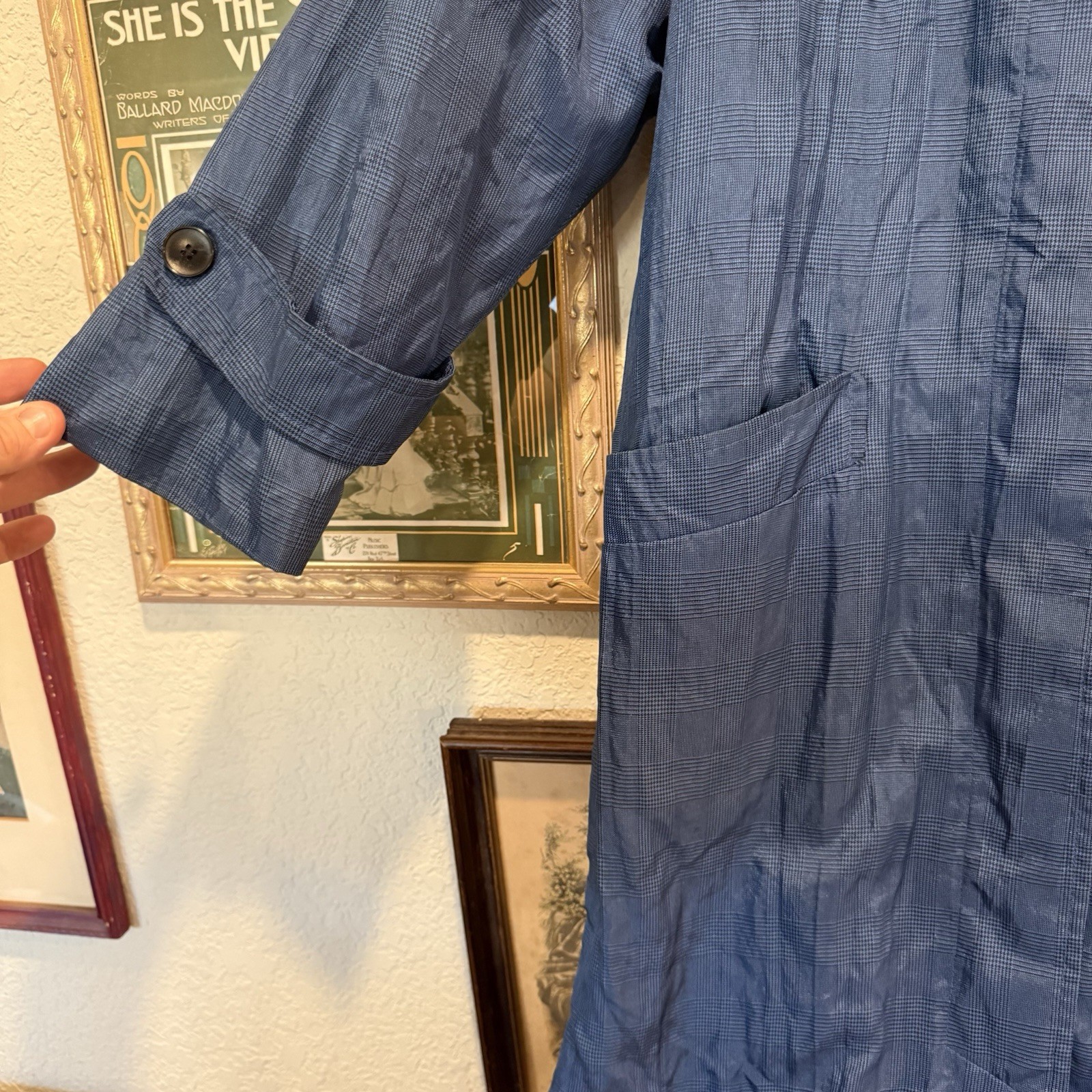 Vintage 70s RARE Jean Varon Lined Designer Trench Coat Size Womens 6 image 5