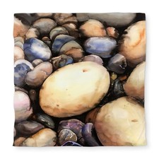 Beach Pebbles Queen Size Duvet Cover - Marine Bathroom Decor C1DCQSW08U4J0M