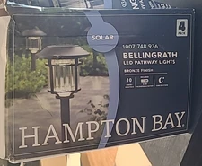 Hampton Bay Led Bellingrath Pathway Light  Black Finish Pack Of 4 *392