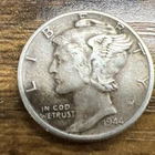 1944 MERCURY SILVER DIME ACTUAL COIN Get More Today And Save