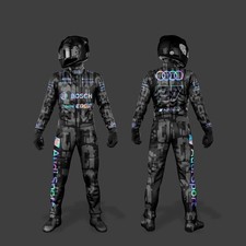 AUDl Go Kart Rennanzug CIK/FIA Level 2 Rennbekleidung/Outfit mit GRATIS...