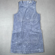 Marine Layer Womens Small Florence Blue Corduroy Sleeveless Shift Dress