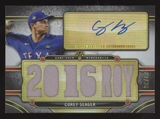 2024 Topps Triple Threads #TTAR-CSE3 Corey Seager Auto Relic /36