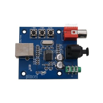 PCM2704 Audio DAC USB to S/PDIF Sound Card hifi DecoderAnalog Coaxial Optical #i