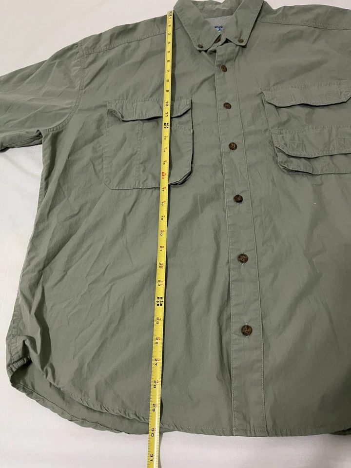 Camisa de pesca Woolrich ventilada para hombre talla XL Discovery Channel Quest manga corta Foto 2 de 4