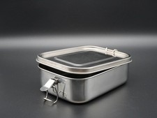 900 ml Brotdose Lunchbox Mehrweg Dose Butterbox Bentobox Edelstahl