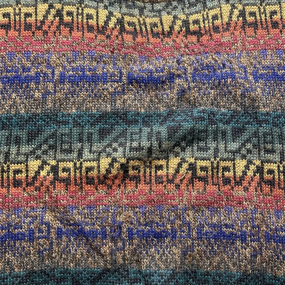 Nomadic Traders 100% Alpaca Pullover Sweater Men’s Size XL Multicolor Aztec - Image 2 of 4