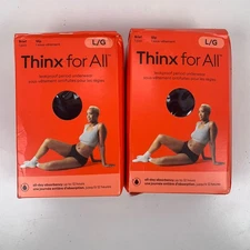(2) Thinx For All Reusable Period Underwear Brief Large Black