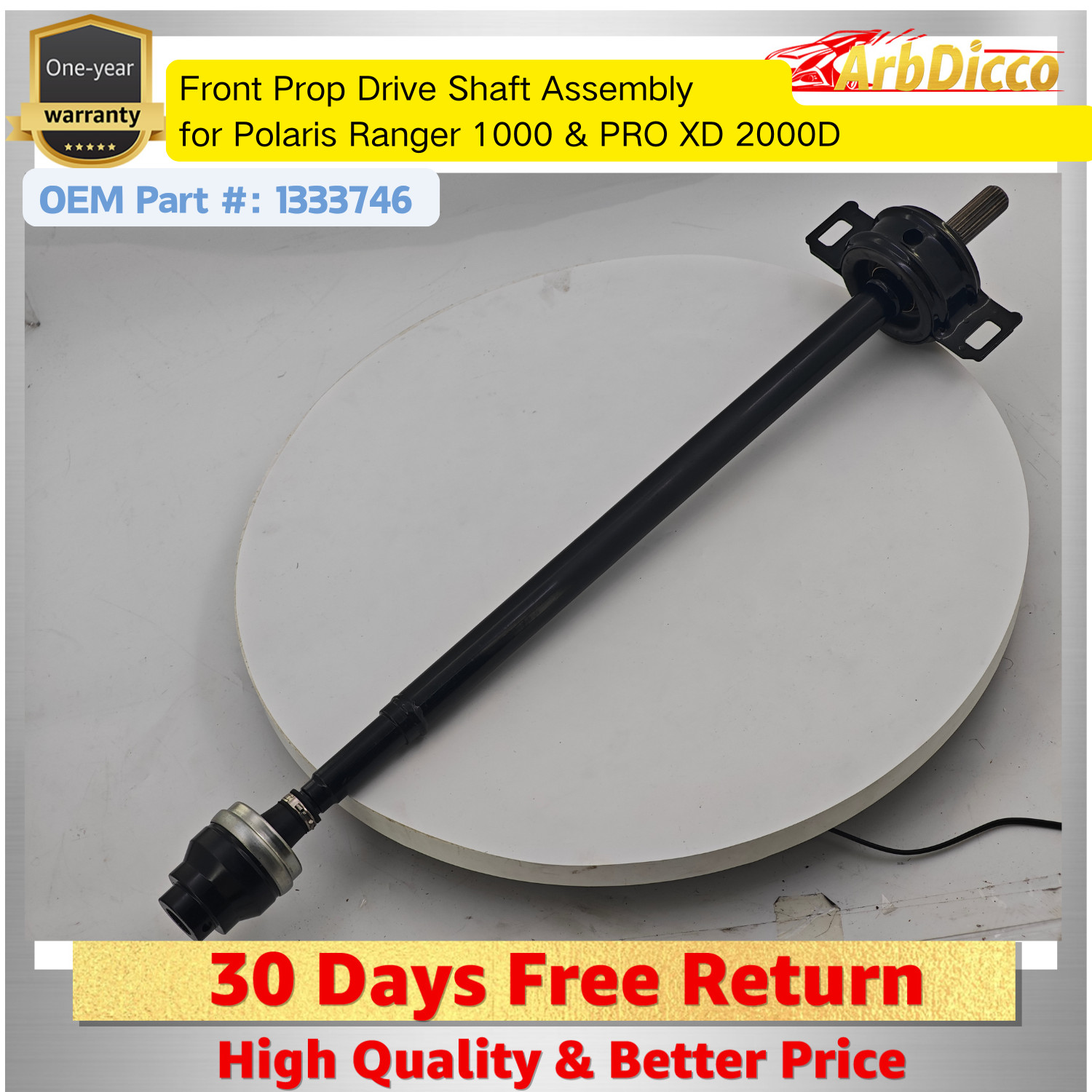 1333746 Front Prop Drive Shaft Assembly For Polaris Ranger 1000 & PRO XD 2000D