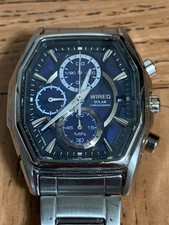 Seiko Solar Chronograph Watch Ref V176-0AJ0 Mens