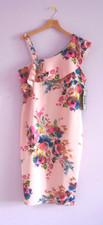Spense Pink Floral Print Dress 14 NWT Very Pretty!