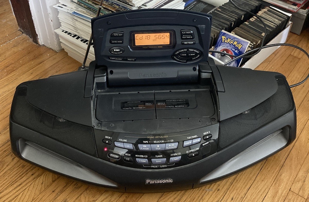 Panasonic COBRA TOP コブラトップ RX-ED77 PANASONIC COBRA RX-ED77 BOOMBOX CD DUAL CASSETTE TUNER