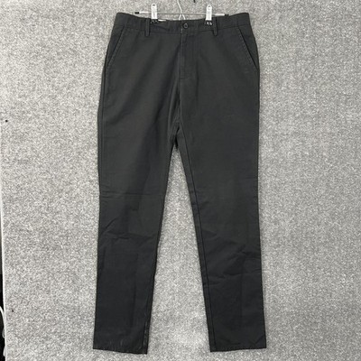 Apolis Global Citizen Men S Black Utility Chino Casual Size 32 (Fits 33X33)
