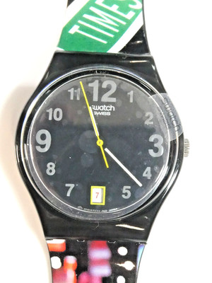 A Rare 2004 Swatch Watch GZ409 SIGN OF THE TIMES Mint Unworn New Batt Box Papiere