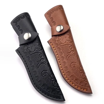 NICHT MARKENGEBUNDEN Funda de cuchillo recta duradera funda de cuero funda bolsa de transporte