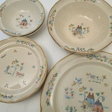 Vintage INTERNATIONAL HEARTLAND Cottagecore Country Farmhouse Dish Set Bundle