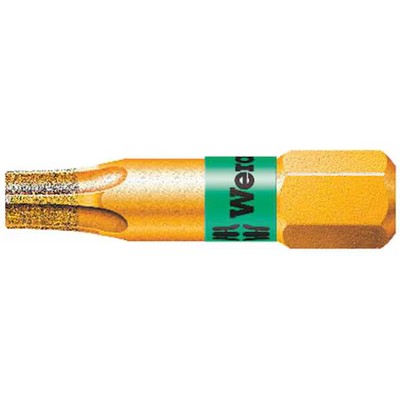 Wera 05066102001 Torsion Bit, Sae, 1/4'', Hex, T15, 1'', S2 Steel