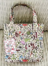 Cath Kidston x Peter Rabbit garden milky white mini tote shopping bag 21x19x8cm