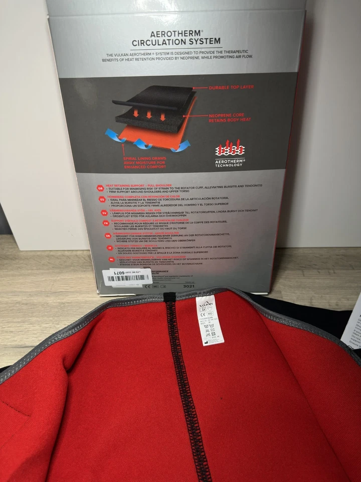 Vulkan Classic Full Shoulder Support Brace | Tendonitis Relief M 90-100cm NEW - Image 3 of 4