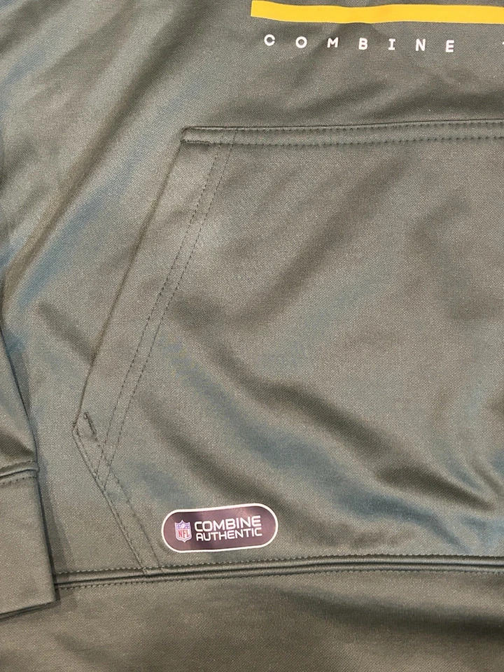 Sudadera con Capucha Para Hombre Grande Green Bay Packers Verde Amarillo Combinar Entrenamiento Logo Foto 3 de 4