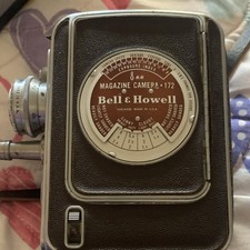 Bell  Howell 8mm Magazine Camera Model 172 Non Reflex Brown Standard 8mm