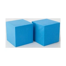Koplow Foam Dice d6 50mm Blank Blue Foam Dice (2) New