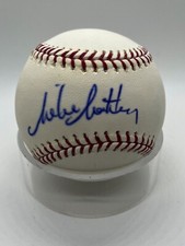 Mike Matheny Brewers Cardinals Giants Signed Autograph OMLB Baseball PSA DNA *55