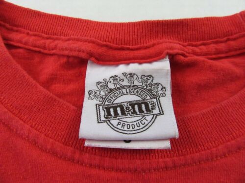 Official Licensed M&M's Red M&M All Over Print SS Red T Shirt Size S - Picture 3 of 5