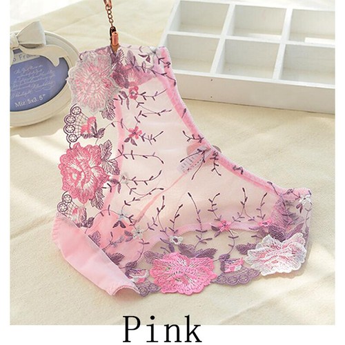 Women Lace Briefs Floral Panties Lingerie Embroidered Underwear Knickers New - Picture 7 of 17