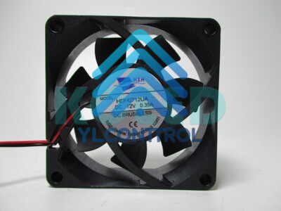New 1 PCS For HXH Fan HDH0712UA DC12V 0.35A 7025 7CM 2 wire cooling fan