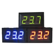 0.56" DC 12V Temperature Sensor Meter LED Digital Thermometer Detector NTC Probe