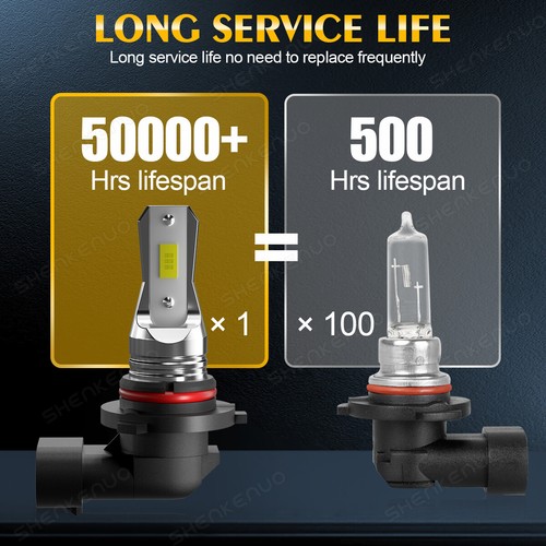 6000K LED Headlight Foglight For 2003-2006 Chevy Silverado 1500 2500 3500 HD P4C - Picture 14 of 17