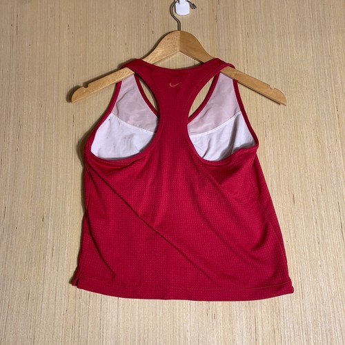 VTG Nike Athletic Shirt Youth Large Red Sleeveless Women's Performance Y2K - Picture 12 of 14