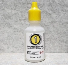 CHLORINE / BROMINE TEST KIT SOLUTION, REAGENT #1 - 1OZ (POOLSTYLE - 22391) 