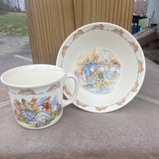Royal Doulton  Bunnykins  Cup And Bowl Set, English Fine Bone China