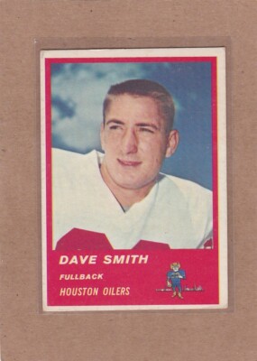 1963 FLEER FOOTBALL DAVE SMITH #35 OILERS VGEX *A31830