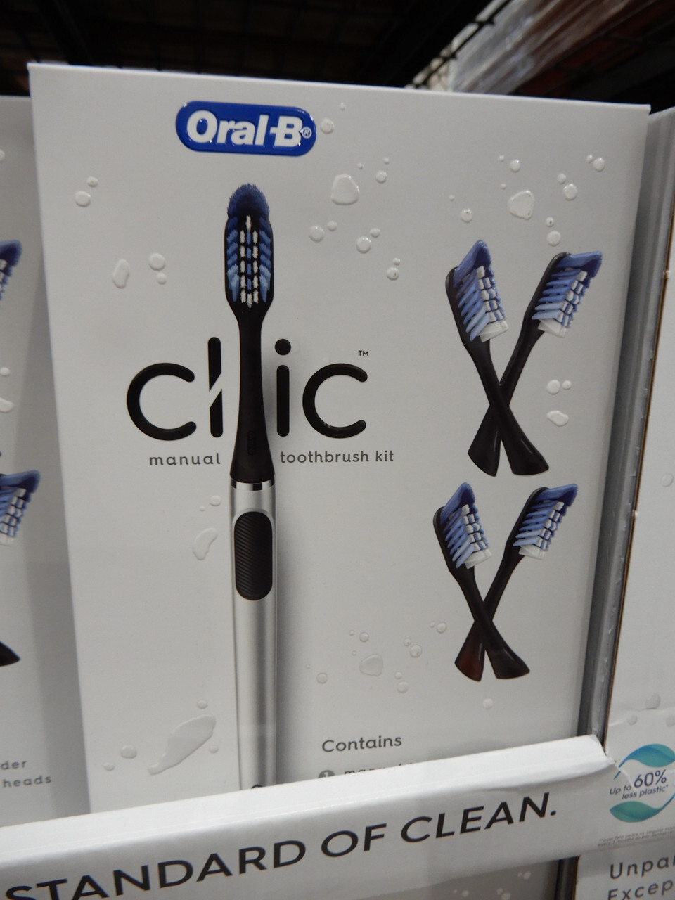 OralB Clic Manual Toothbrush Kit Toothbrush + 4 Refills eBay