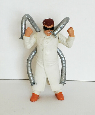 Dr Octopus Doc Ock Spiderman Villain White Lab Coat 2.5  PVC Figure
