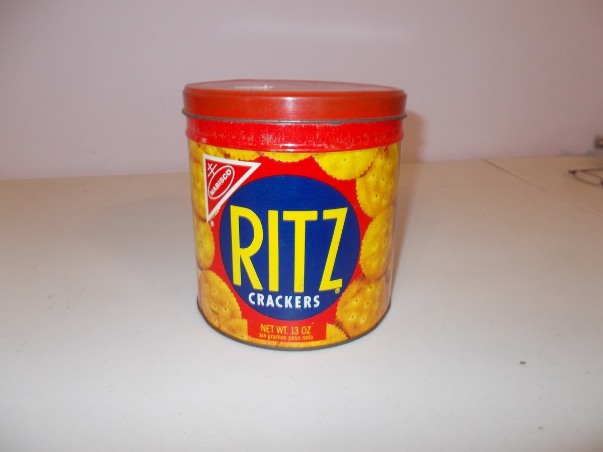 Vintage Round Nabisco Ritz Crackers 13 Oz. Tin 1977 | eBay